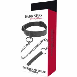 Comprar DARKNESS - COLLAR CON CADENA NEGRO al mejor precio - Envíos Discretos