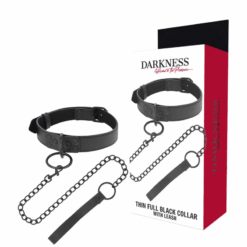 Comprar DARKNESS - COLLAR CON CADENA NEGRO al mejor precio - Envíos Discretos