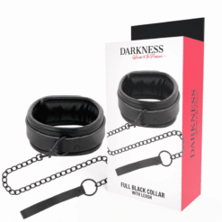Comprar DARKNESS - COLLAR CON CADENA  NEGRO al mejor precio - Envíos Discretos