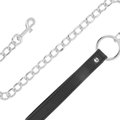 Comprar DARKNESS - COLLAR CON CADENA SOFT LEATHER al mejor precio - Envíos Discretos