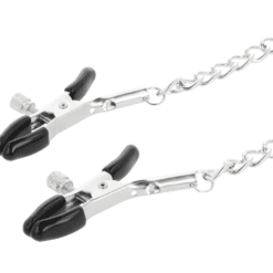Comprar DARKNESS - COLLAR CON PINZAS PARA PEZONES NEGRO al mejor precio - Envíos Discretos