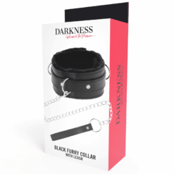 Comprar DARKNESS - COLLAR CONFORTABLE DE POSTURA CON CADENA LEATHER al mejor precio - Envíos Discretos