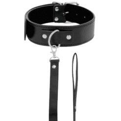 Comprar DARKNESS - COLLAR DE POSTURA CON CADENA LEATHER al mejor precio - Envíos Discretos