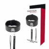 Comprar DARKNESS - COLLAR FORRADO CON CADENA TITANIUM al mejor precio - Envíos Discretos