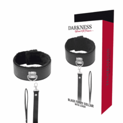 Comprar DARKNESS - COLLAR FORRADO CON CADENA TITANIUM al mejor precio - Envíos Discretos