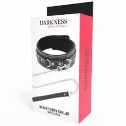 Comprar DARKNESS - COLLAR LEATHER CON CORREA ALTA CALIDAD al mejor precio - Envíos Discretos