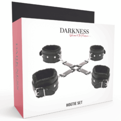 Comprar DARKNESS - ESPOSAS DE CUERO PARA PIES Y MANOS NEGRO al mejor precio - Envíos Discretos