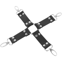Comprar DARKNESS - ESPOSAS DE CUERO PARA PIES Y MANOS NEGRO al mejor precio - Envíos Discretos