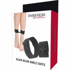 Comprar DARKNESS - ESPOSAS PARA TOBILLOS NYLON NEGRO al mejor precio - Envíos Discretos