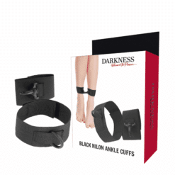 Comprar DARKNESS - ESPOSAS PARA TOBILLOS NYLON NEGRO al mejor precio - Envíos Discretos