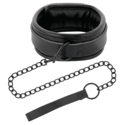 Comprar DARKNESS - ESPOSAS Y COLLAR DE CUERO NEGRO al mejor precio - Envíos Discretos
