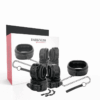 Comprar DARKNESS - ESPOSAS Y COLLAR DE CUERO NEGRO al mejor precio - Envíos Discretos