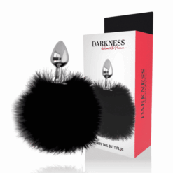 Comprar DARKNESS - EXTRA BUTTPLUG ANAL CON COLA NEGRO 7 CM al mejor precio - Envíos Discretos