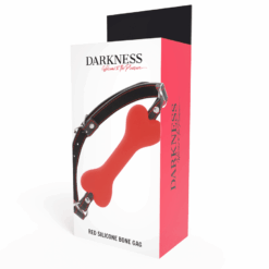Comprar DARKNESS - MORDAZA SILICONA  HUESO ROJO al mejor precio - Envíos Discretos