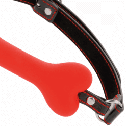Comprar DARKNESS - MORDAZA SILICONA  HUESO ROJO al mejor precio - Envíos Discretos