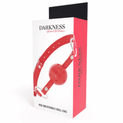 Comprar DARKNESS - MORDAZA TRANSPIRABLE ROJO al mejor precio - Envíos Discretos