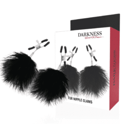 Comprar DARKNESS - PINZAS PARA PEZONES CON POMPONES 2 al mejor precio - Envíos Discretos