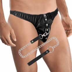 Comprar DARKNESS - TANGA DE SUMISIÓN CON CADENA METAL al mejor precio - Envíos Discretos