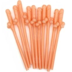 Comprar DIABLO PICANTE - 10 PAJITAS FORMA DE PENE al mejor precio - Envíos Discretos