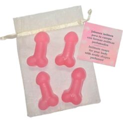 Comprar DIABLO PICANTE - 4 MINI JABONES PERFUMADOS FORMA PENE ROSA al mejor precio - Envíos Discretos