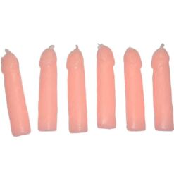 Comprar DIABLO PICANTE - 6 VELAS FORMA PENE CARNE al mejor precio - Envíos Discretos