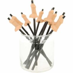 Comprar DIABLO PICANTE - BOLSA 10 PAJITAS PENE NATURAL al mejor precio - Envíos Discretos
