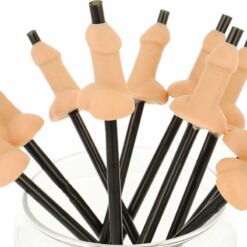Comprar DIABLO PICANTE - BOLSA 10 PAJITAS PENE NATURAL al mejor precio - Envíos Discretos