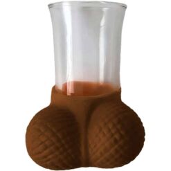 Comprar DIABLO PICANTE - VASO CHUPITO CRISTAL CON HUEVOS MULATO al mejor precio - Envíos Discretos