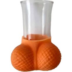 Comprar DIABLO PICANTE - VASO CHUPITO CRISTAL CON HUEVOS NATURAL al mejor precio - Envíos Discretos