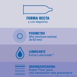 Comprar DUREX - INVISIBLE EXTRA LUBRICADO 12 UNIDADES al mejor precio - Envíos Discretos