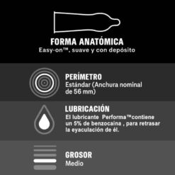 Comprar DUREX - PLACER PROLONGADO RETARDANTE 12 UNIDADES al mejor precio - Envíos Discretos