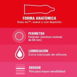 Comprar DUREX - SENSITIVO SUAVE 12 UNIDADES al mejor precio - Envíos Discretos