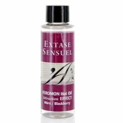 Comprar EXTASE SENSUAL - ACEITE MASAJE EFECTO CALOR CON FEROMONAS MORA 100 ML al mejor precio - Envíos Discretos