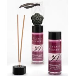 Comprar EXTASE SENSUAL - ACEITE MASAJE EFECTO CALOR CON FEROMONAS MORA 100 ML al mejor precio - Envíos Discretos