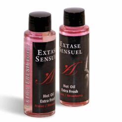 Comprar EXTASE SENSUAL - ACEITE MASAJE EFECTO EXTRA FRESH FRESA 100 ML al mejor precio - Envíos Discretos