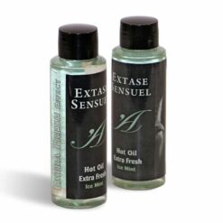 Comprar EXTASE SENSUAL - ACEITE MASAJE EFECTO EXTRA FRESH HIELO 100 ML al mejor precio - Envíos Discretos