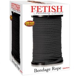 Comprar FETISH FANTASY SERIES - SERIES BONDAGE CUERDA SEDA NEGRO 60.96 METROS al mejor precio - Envíos Discretos