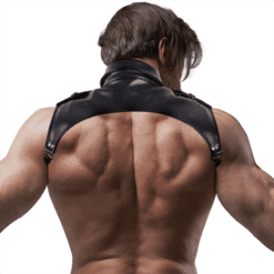 Comprar FETISH SUBMISSIVE ATTITUDE - ARNÉS BRIGADE AJUSTABLE ECOPIEL CUELLO HOMBRE al mejor precio - Envíos Discretos