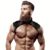 Comprar FETISH SUBMISSIVE ATTITUDE - ARNÉS BRIGADE AJUSTABLE ECOPIEL CUELLO HOMBRE al mejor precio - Envíos Discretos