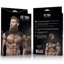 Comprar FETISH SUBMISSIVE ATTITUDE - ARNÉS BRIGADE AJUSTABLE ECOPIEL CUELLO HOMBRE al mejor precio - Envíos Discretos