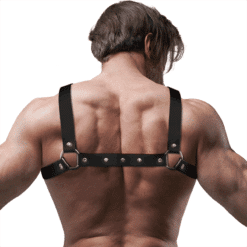 Comprar FETISH SUBMISSIVE ATTITUDE - ARNÉS BULLDOG AJUSTABLE ECOPIEL PECHO CRUZADO HOMBRE al mejor precio - Envíos Discretos