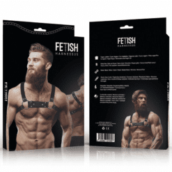 Comprar FETISH SUBMISSIVE ATTITUDE - ARNÉS BULLDOG ECOPIEL PECHO HOMBRE TALLA M/L al mejor precio - Envíos Discretos