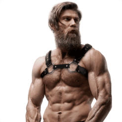 Comprar FETISH SUBMISSIVE ATTITUDE - ARNÉS ECOPIEL PECHO CON TACHUELAS HOMBRE al mejor precio - Envíos Discretos