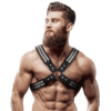 Comprar FETISH SUBMISSIVE ATTITUDE - ARNÉS ECOPIEL PECHO CRUZADO CON REMACHES HOMBRE al mejor precio - Envíos Discretos