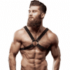 Comprar FETISH SUBMISSIVE ATTITUDE - ARNÉS ECOPIEL PECHO CRUZADO HOMBRE al mejor precio - Envíos Discretos