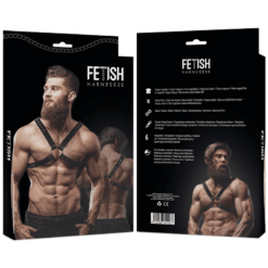 Comprar FETISH SUBMISSIVE ATTITUDE - ARNÉS ECOPIEL PECHO CRUZADO HOMBRE al mejor precio - Envíos Discretos