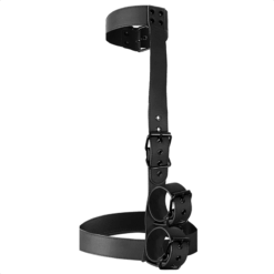 Comprar FETISH SUBMISSIVE BONDAGE - CONJUNTO DE SUJECIÓN PARA EL CUERPO DE CUELLO Y MUÑEQUERAS al mejor precio - Envíos Discretos
