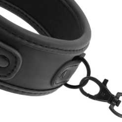 Comprar FETISH SUBMISSIVE - COLLAR CON CADENA CON FORRO DE NEOPRENO al mejor precio - Envíos Discretos