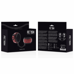 Comprar FETISH SUBMISSIVE DARK ROOM - ESPOSAS CUERO VEGANO CON FORRO DE NEOPRENO al mejor precio - Envíos Discretos