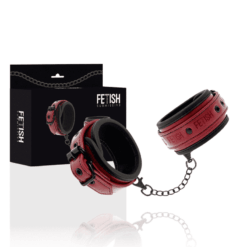Comprar FETISH SUBMISSIVE DARK ROOM - ESPOSAS CUERO VEGANO CON FORRO DE NEOPRENO al mejor precio - Envíos Discretos